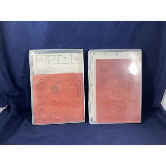 Stampin Up! Rubber Stamp Sets Lot Of 10 Sale-A-Bration Themes Crafting & Cardmak - Picture 8 of 13